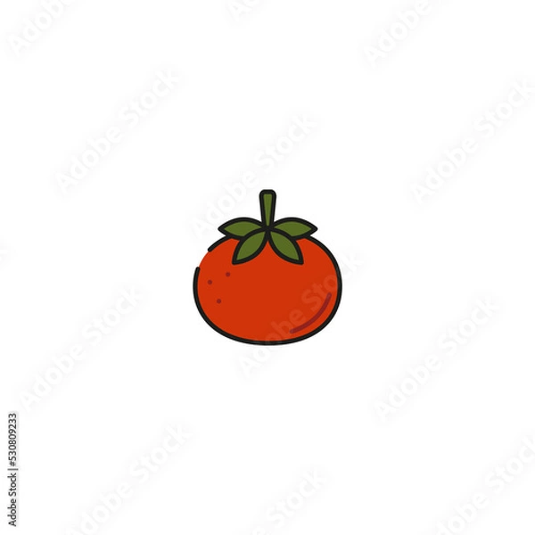 Obraz tomatoe icon, vector illustration