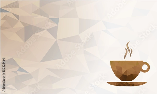 Fototapeta Polygon Coffee background