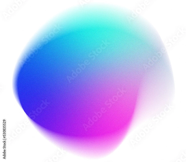 Fototapeta Grainy Gradient Blob Shape Element