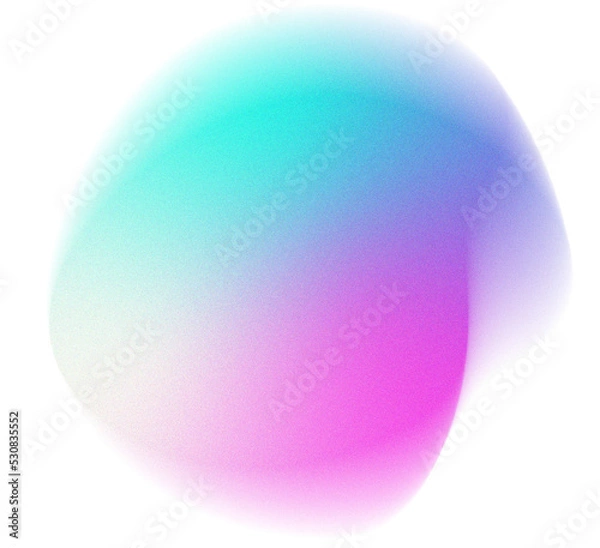 Fototapeta Grainy Gradient Blob Shape Element