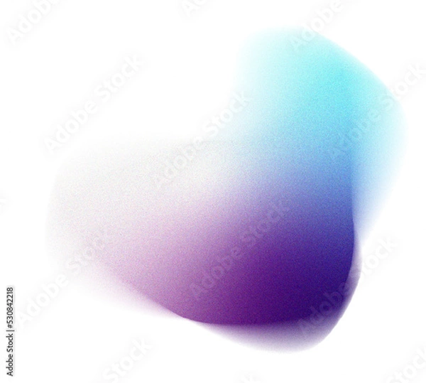 Fototapeta Grainy Gradient Blob Shape Element