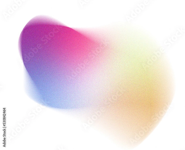 Fototapeta Grainy Gradient Blob Shape Element