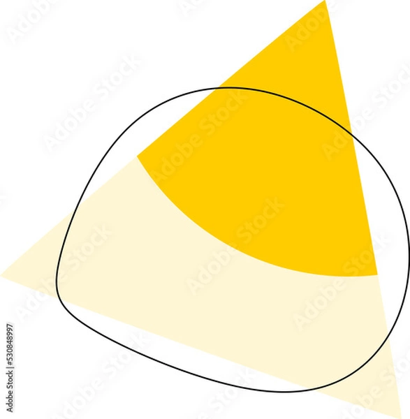 Obraz abstract yellow shape