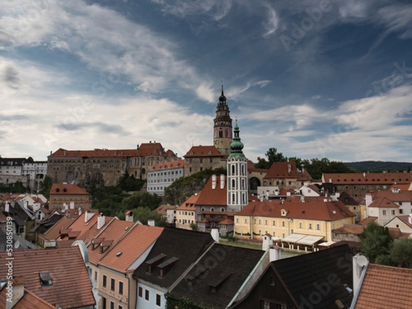 Obraz view of the town of czech republic
