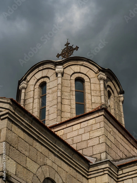 Obraz old church on the dark sky
