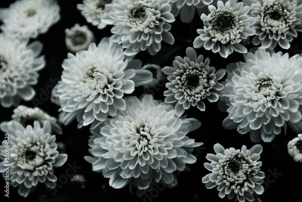 Obraz Chrysanthemen in weiß