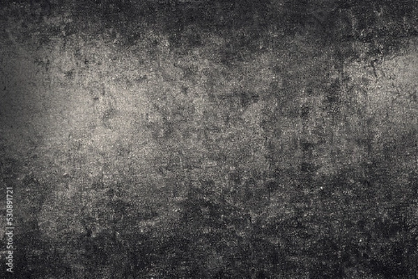 Obraz Old wall texture cement dark gray background, Abstract grey color, 3d illustration.