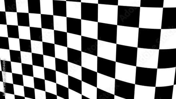 Fototapeta 
raster geometric ornament. Black and white pattern . Simple monochrome checkered background. Repeat design for decor, 
print.background in UHD format 3840 x 2160. 