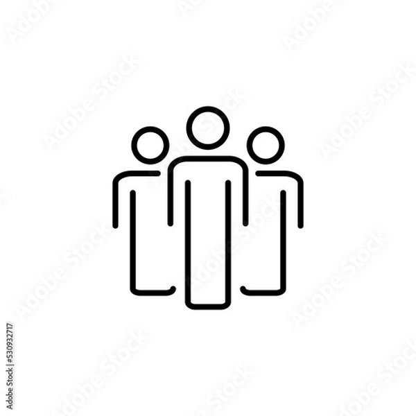 Fototapeta People icon for web and mobile app. person sign and symbol. User Icon vector