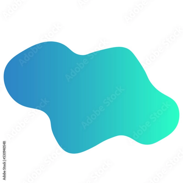 Fototapeta Gradient blop shapes. Abstract organic random forms. Liquid fluid backgrounds. Bubbles and splashes. Vector Memphis elements.