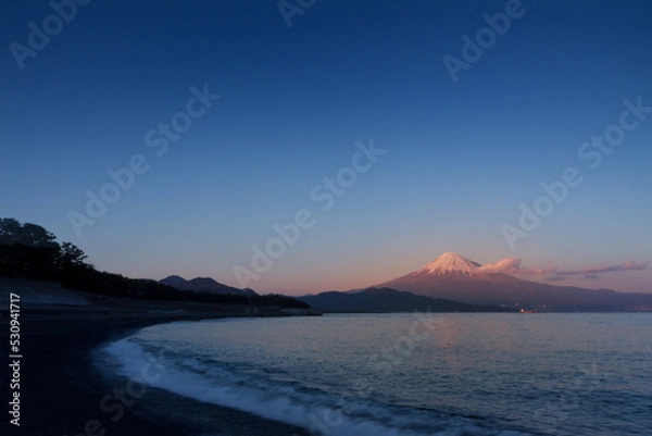Obraz 富士山夕景
