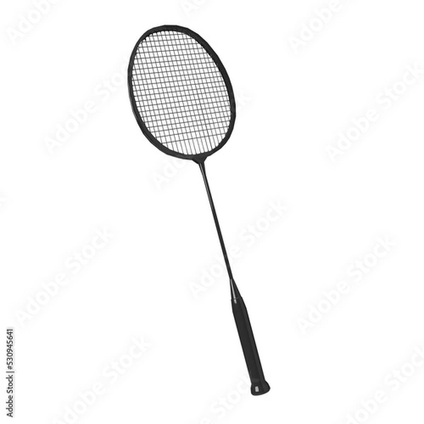 Fototapeta Sport Badminton Racket 3d Render