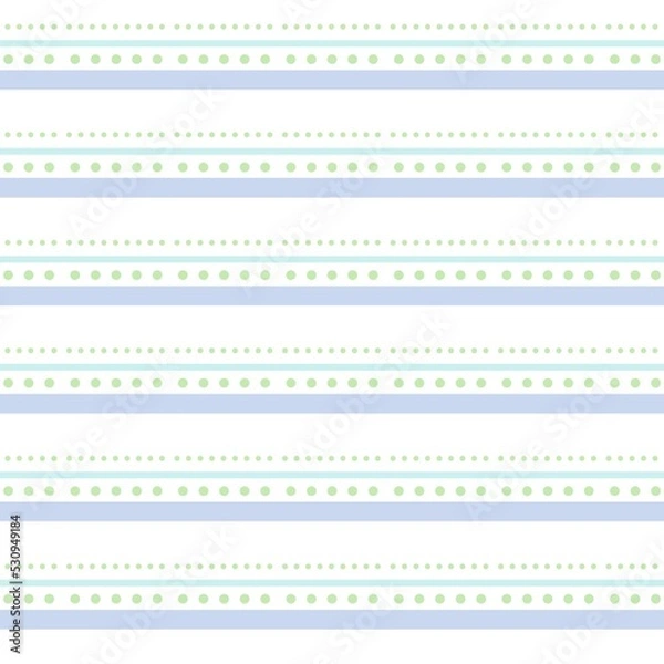 Obraz 壁紙　水玉ボーダー　ブルー系