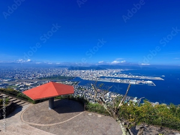 Obraz 屋島山頂展望台から見る高松市街【香川県高松市屋島】3