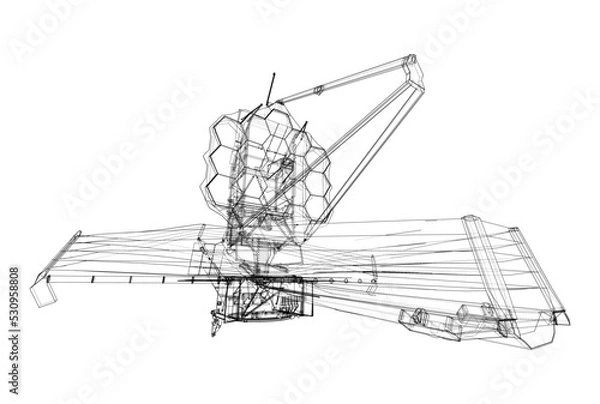 Obraz James Webb Space Telescope. Vector