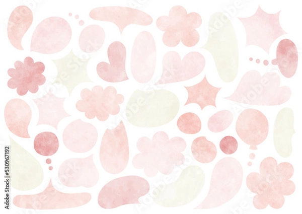 Obraz 色々な形の吹き出しセット