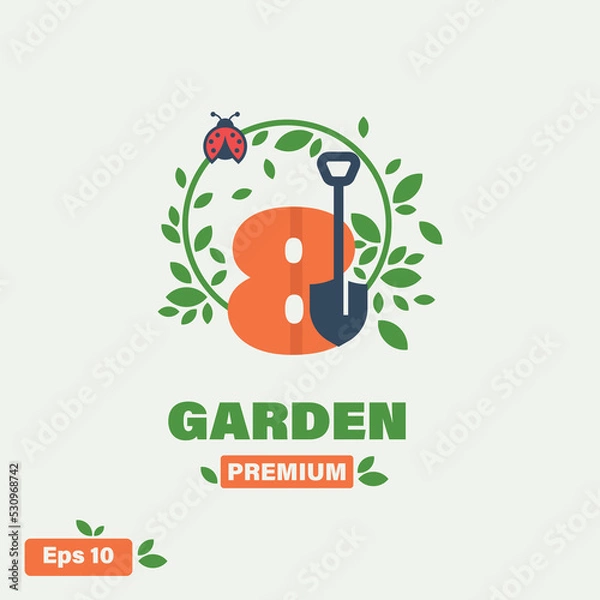 Obraz Garden Numeric 8 Logo