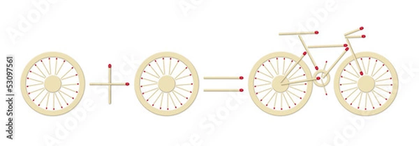Fototapeta bicycle equation