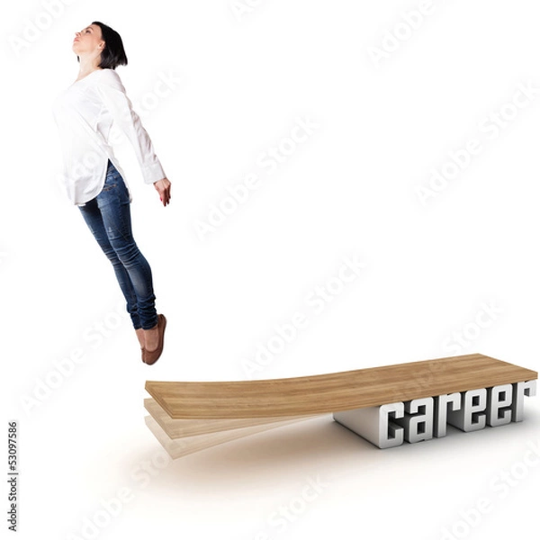 Fototapeta Flying girl