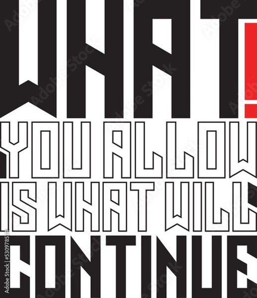 Obraz Quote T-shirt design