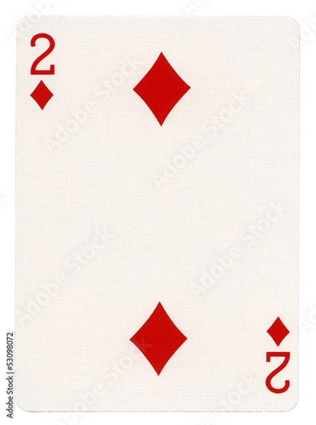 Obraz Playing Card - Two of Diamonds