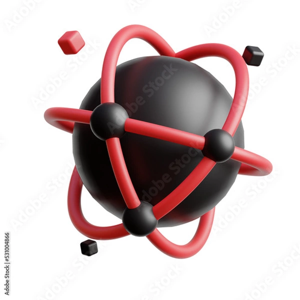 Obraz 3D Icon Metaverse World