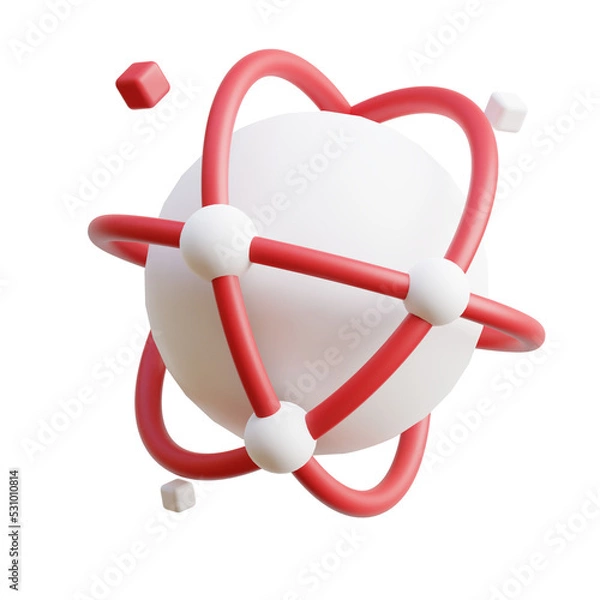 Obraz 3D Icon Metaverse World