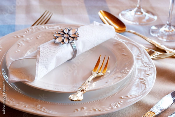 Fototapeta Beautiful table setting