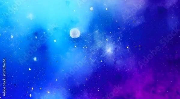 Fototapeta Star field in space a nebula and a gas congestion.