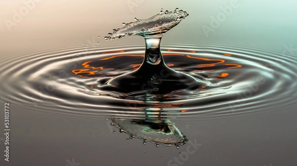 Obraz Electric drop splash