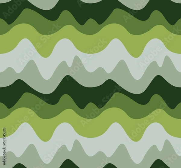 Obraz Seamless color pattern of wavy stripes
