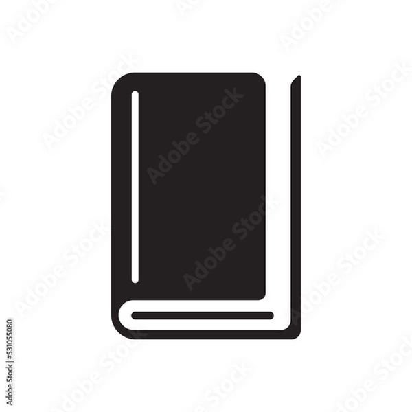 Obraz book icon vector. simple flat shape