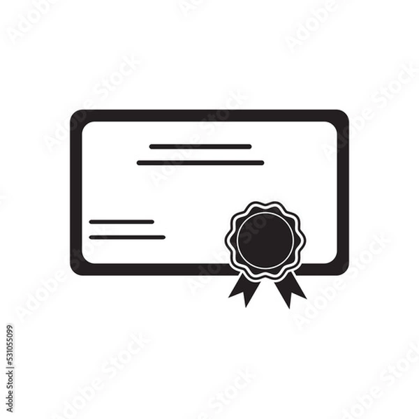 Obraz student graduation certificate icon vector