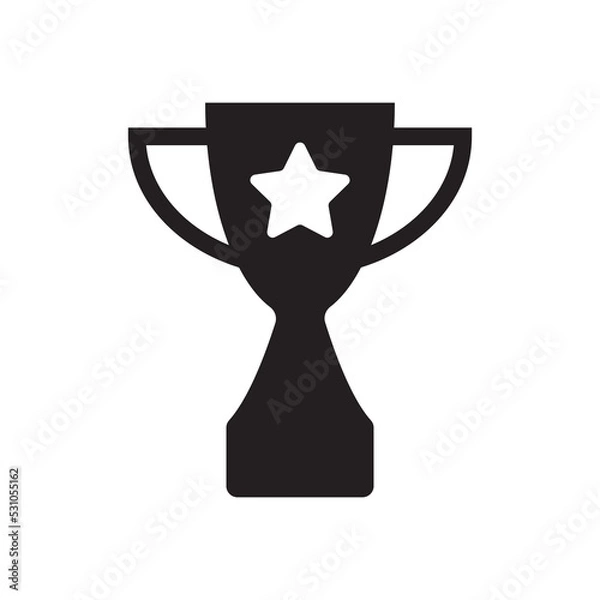 Obraz trophy icon vector. simple flat shape