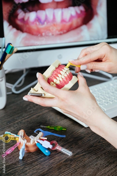 Obraz Dental hygiene instruments