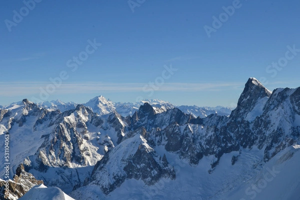 Fototapeta snow covered mountains