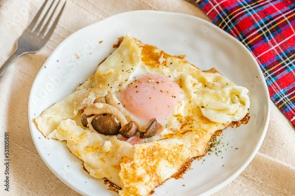 Obraz きのこのガレット