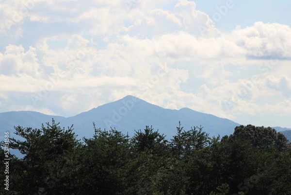 Obraz clouds over the mountain