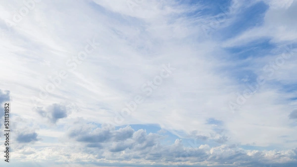 Fototapeta Blue sky background with beautiful clouds