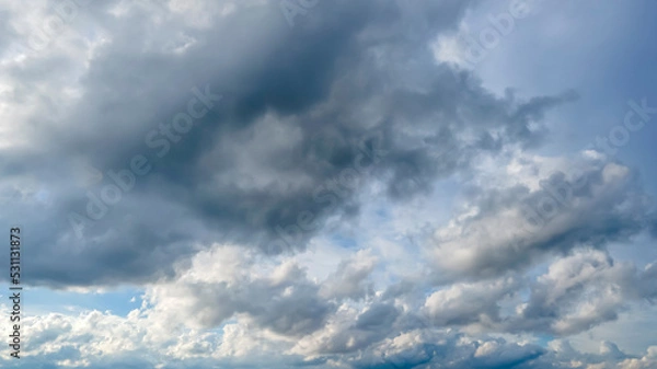 Fototapeta Natural daylight and white clouds floating on blue sky