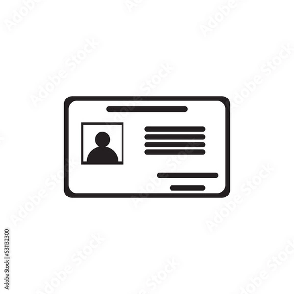 Obraz identity card icon