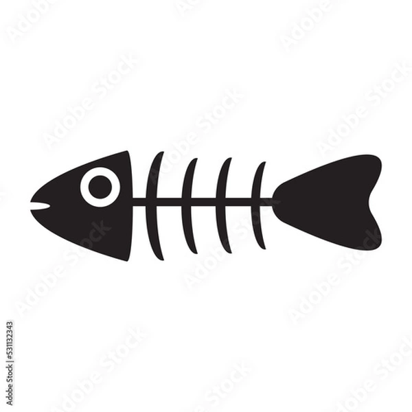 Obraz fish bone icon