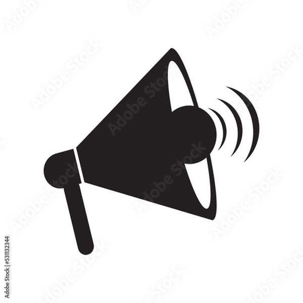 Obraz speaker icon vector illustration logo designe