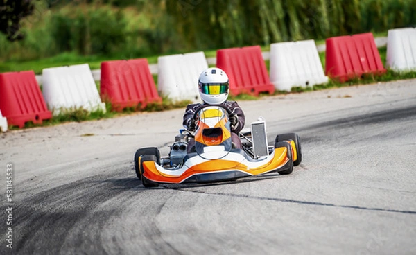 Obraz Go kart racing and motorsport