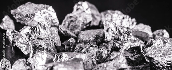 Fototapeta Iridium is a metallic chemical element belonging to the class of transition metals, silver. Used in high strength alloys that can withstand high temperatures