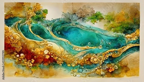 Obraz Abstract background decoration 3D modern texture background