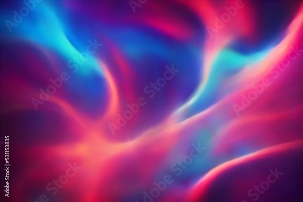 Fototapeta blue teal red yellow abstract background with waves. Colorful gradient design. Illustration for banner, poster, presentation, landing page
