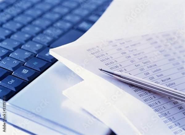 Fototapeta computer and data