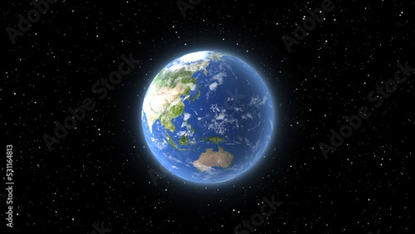 Obraz 日本と太平洋と地球