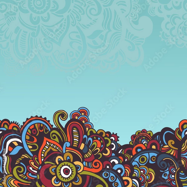 Obraz Hand drawn seamless border